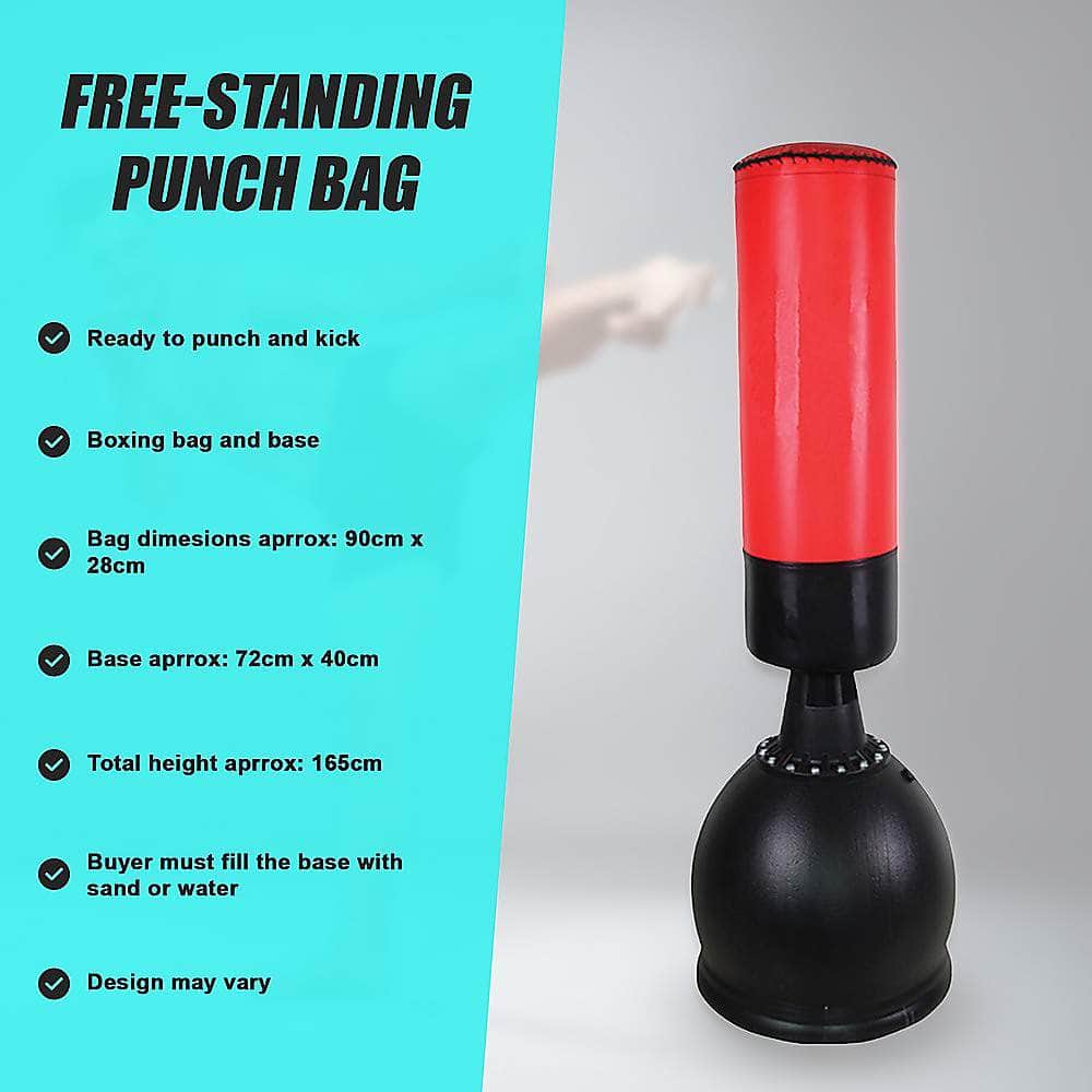 Heavy-Duty Free Standing Boxing Punching Bag - 165CM