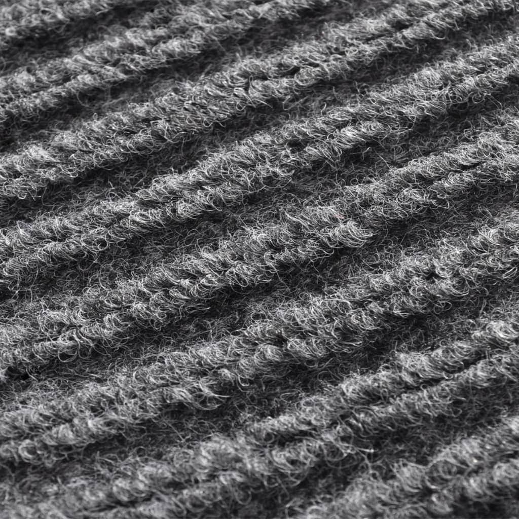 Heavy Duty Grey PVC Door Mat 90x150cm Non-Slip Entrance Rug with Grey colour