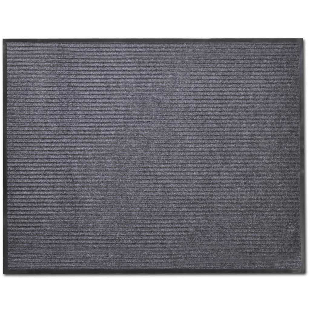 Heavy Duty Grey PVC Door Mat 90x150cm Non-Slip Entrance Rug | Grey colour - photo 6
