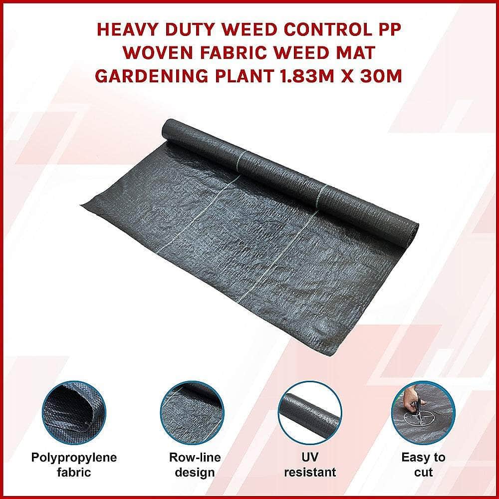 Heavy Duty Weed Control Pp Woven Fabric, 1.83M X 30M