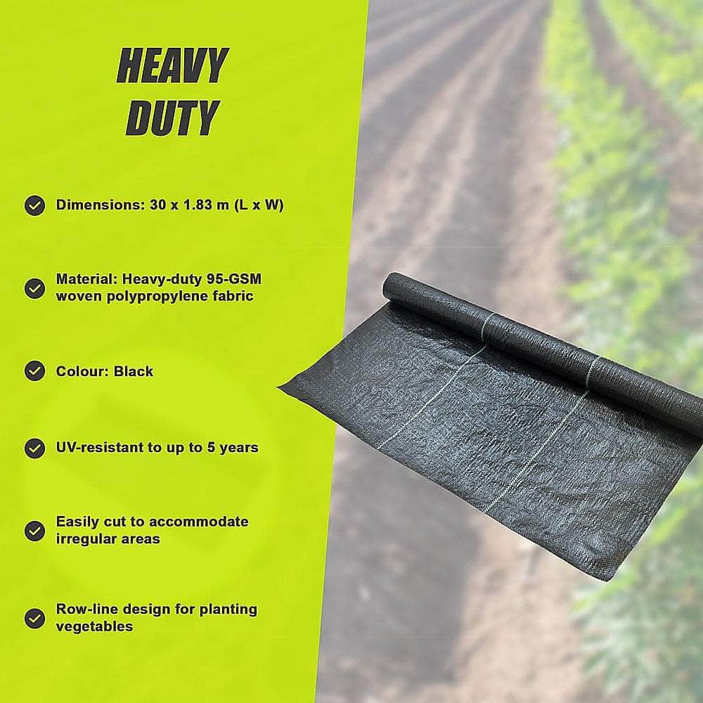 Heavy Duty Weed Control Pp Woven Fabric, 1.83M X 30M