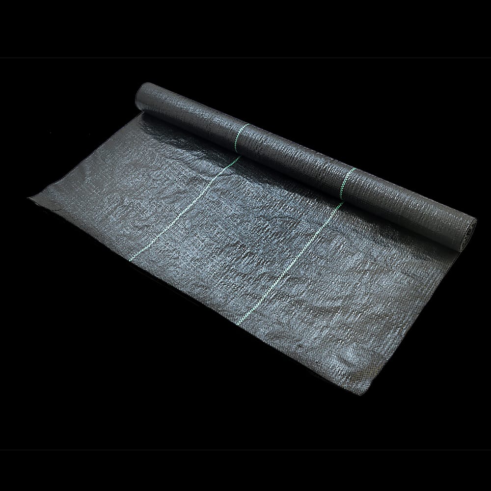 Heavy Duty Weed Control Pp Woven Fabric, 0.92M X 20M, Fabric finish