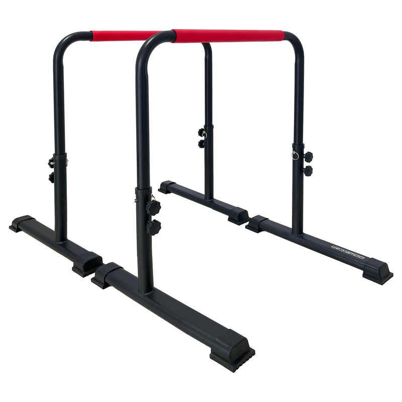 Height-Adjustable Dip Bars Pair 200kg Load Capacity