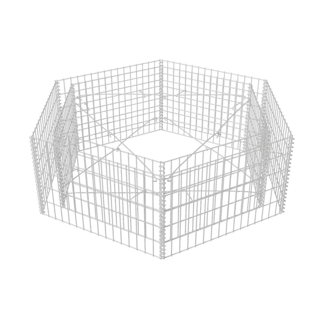 Hexagonal Gabion Planter L
