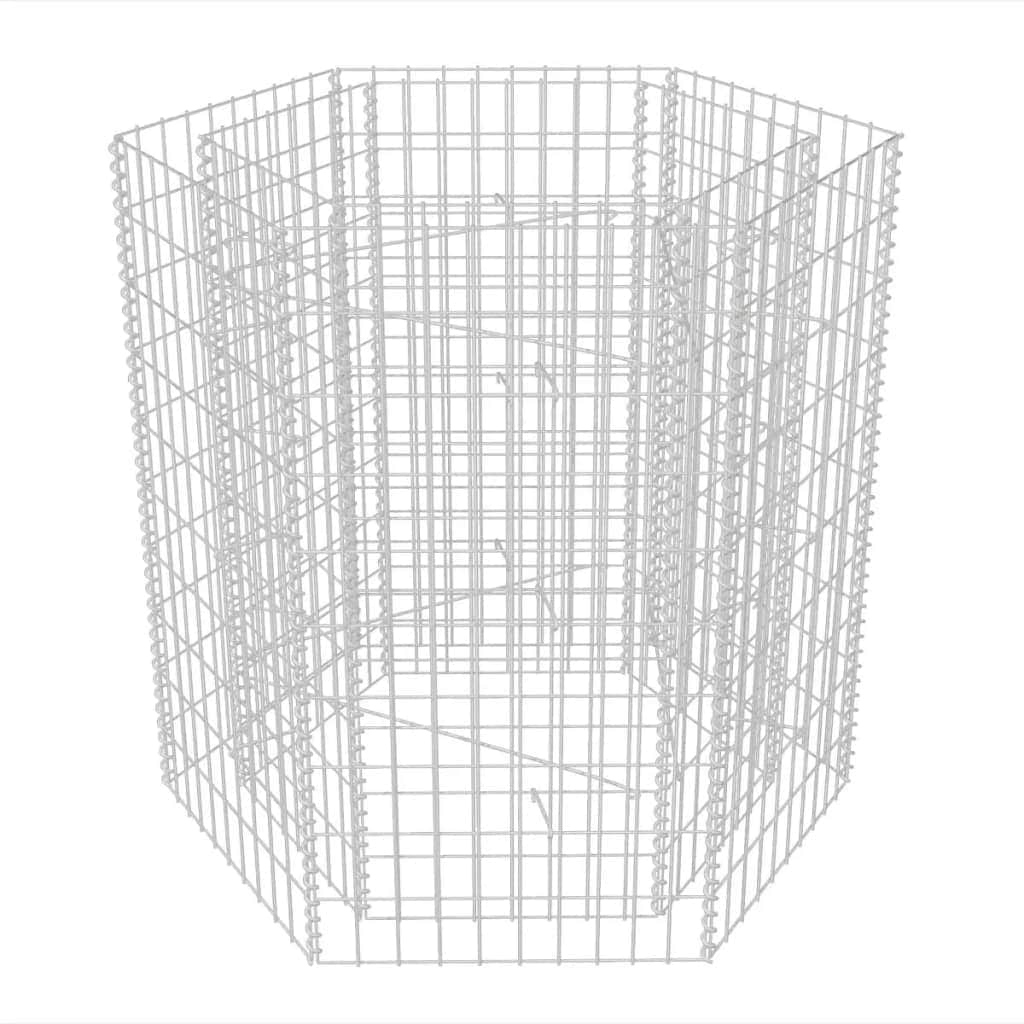 Hexagonal Gabion Planter  M