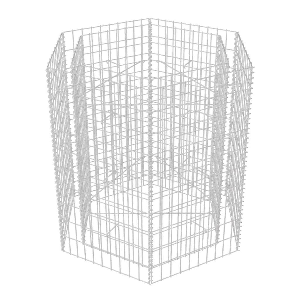Hexagonal Gabion Planter  M