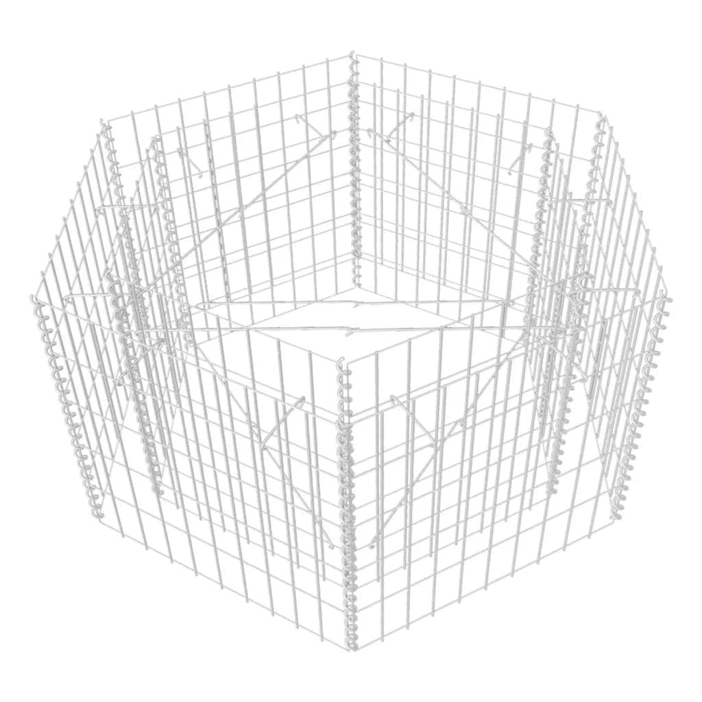 Hexagonal Gabion Planter  S