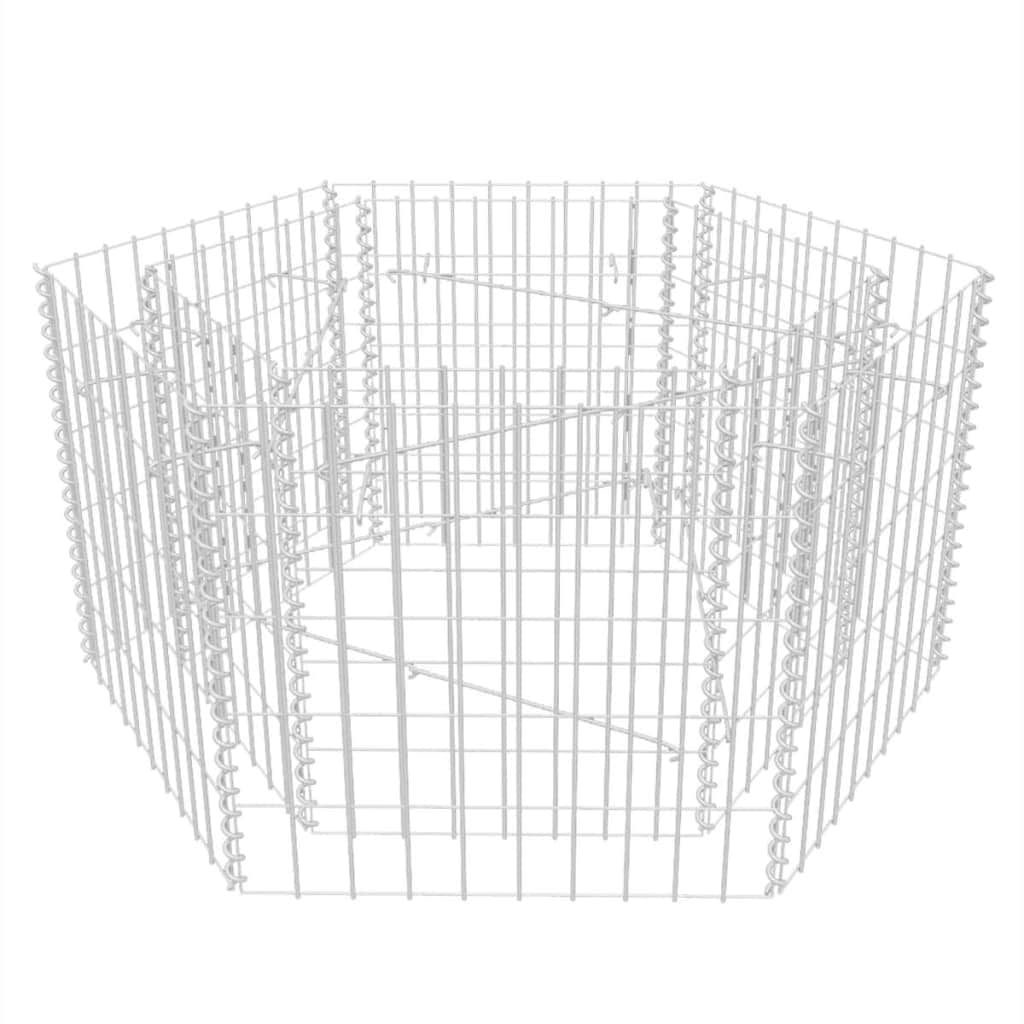 Hexagonal Gabion Planter  S