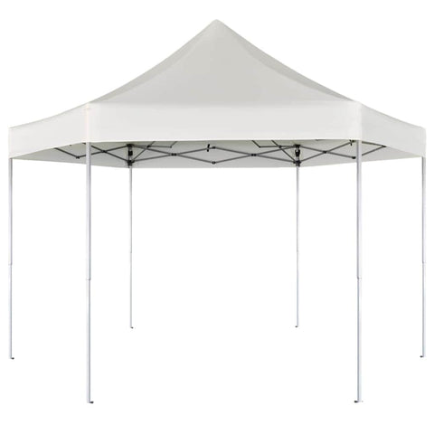 Hexagonal Pop-Up Foldable Marquee Cream White