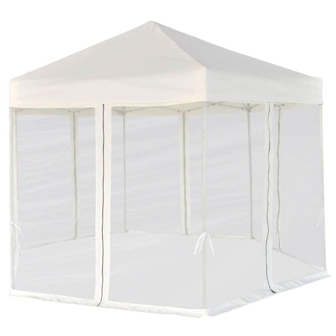 Hexagonal Pop-Up Marquee with 6 Sidewalls Cream White