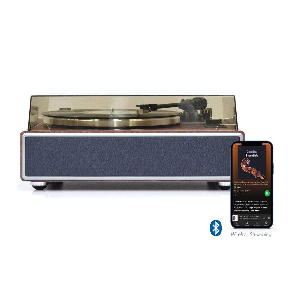 Hi-Fi Turntable With Built-In Bluetooth Receiving Speaker