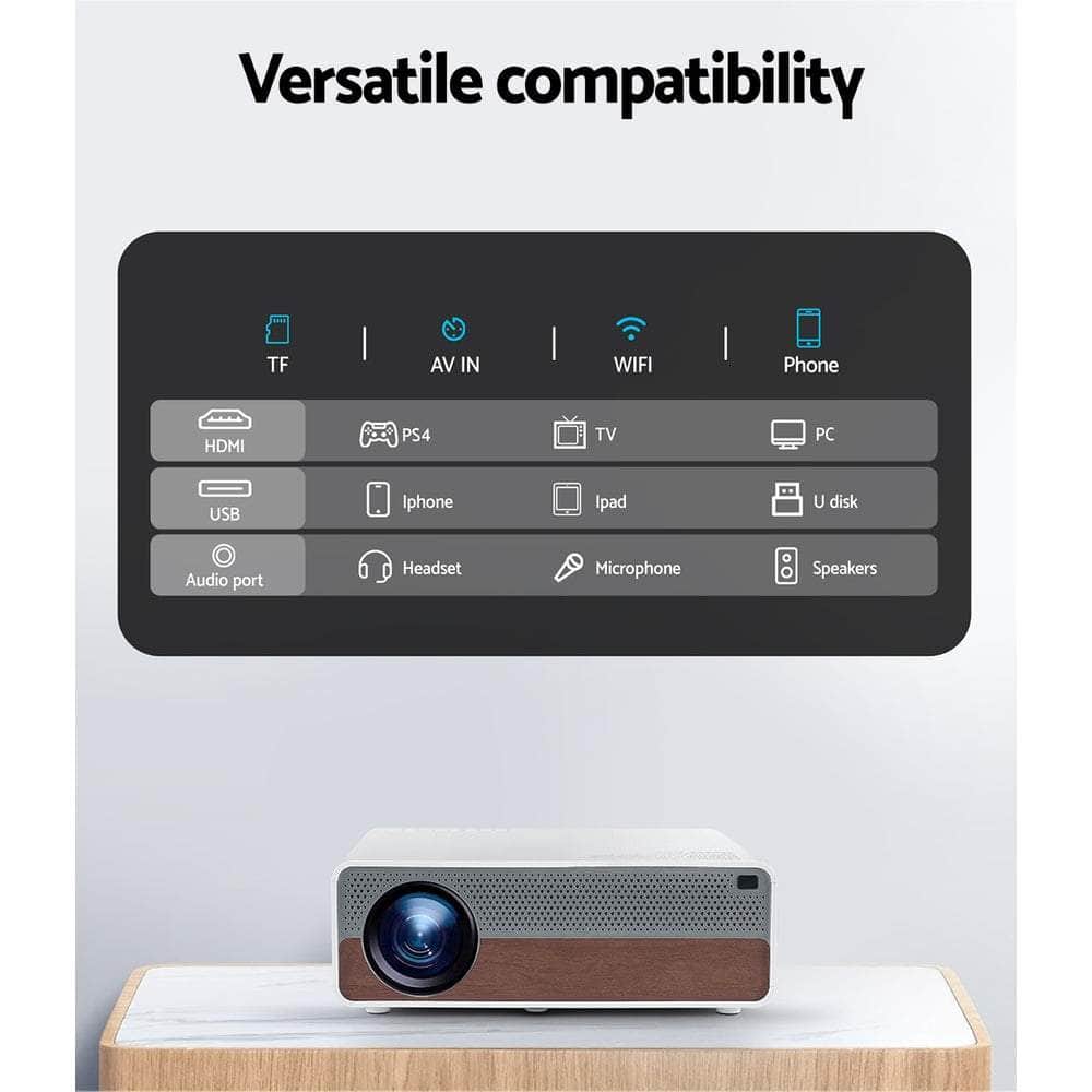 High-Definition Wifi Video Projector 4K 1080P Portable Home Cinema