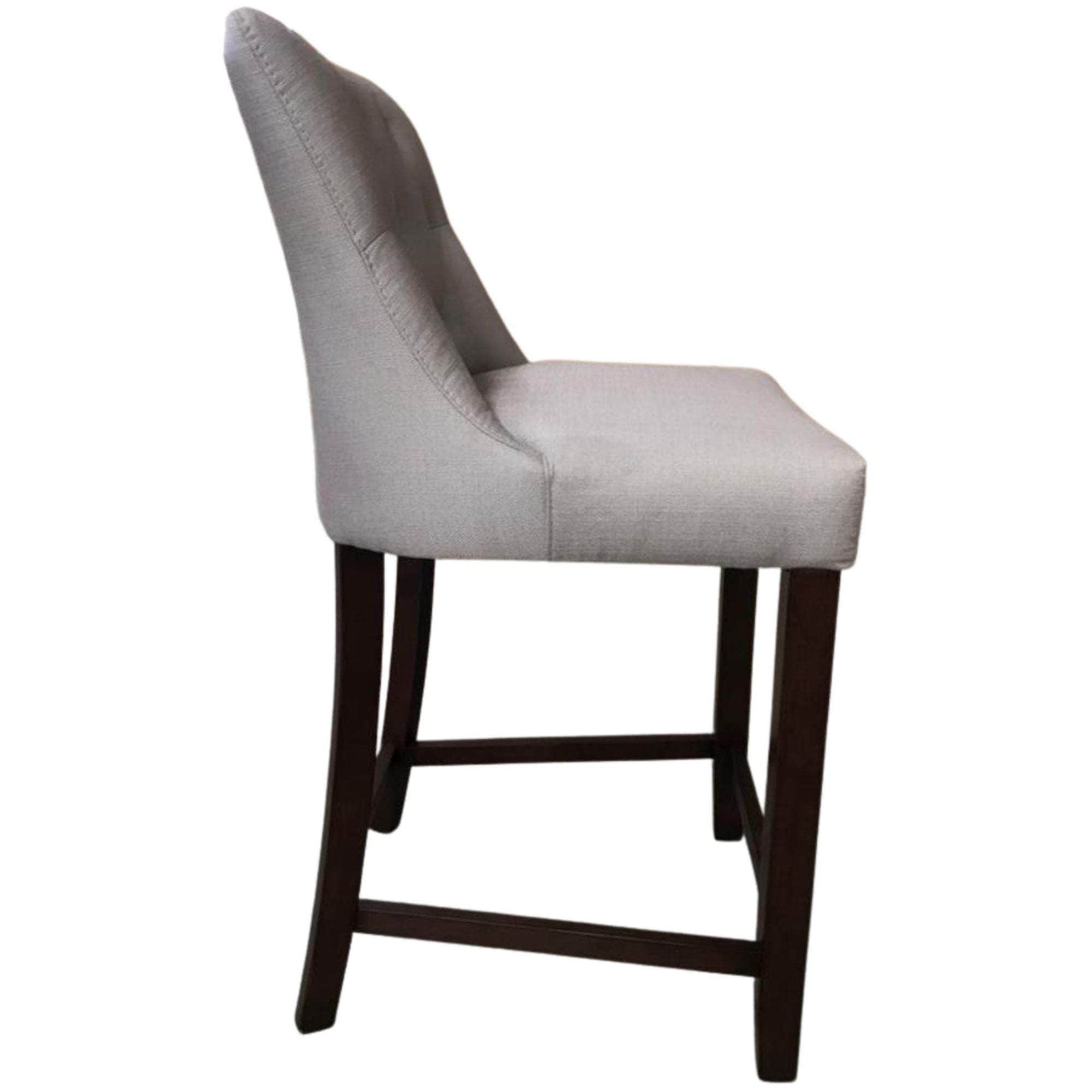 High Fabric Dining Chair Bar Stool French Provincial Solid Timber
