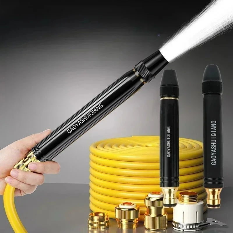 High-Pressure Car Wash Water Gun with Diamond Nozzle and Watering Pipe