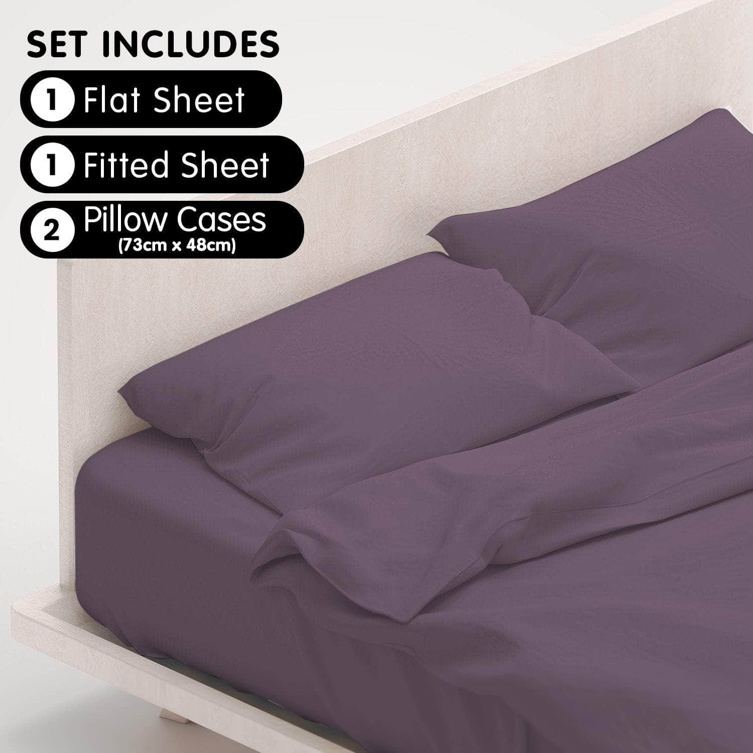 High-Quality 1000 Thread Count King 4-Piece Sheet Set in Cotton Microfiber