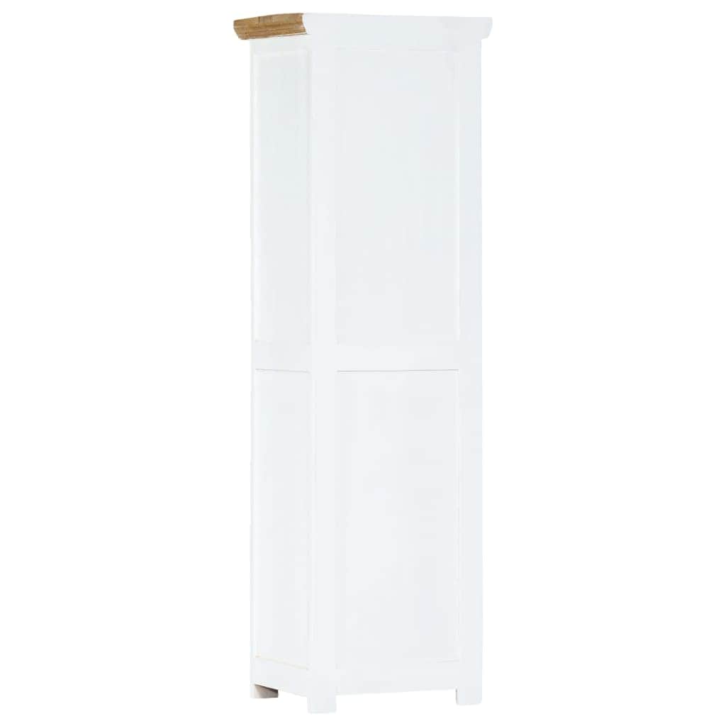 Highboard White and Brown Solid Rough Mango Wood