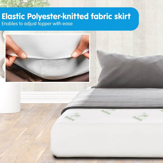 Queen - Hill Bamboo Mattress Protector Queen Size Hypoallergenic Soft Bedding Cover