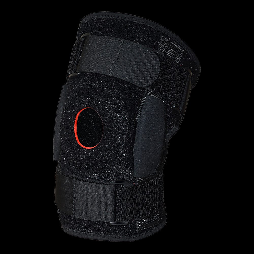 Hinged Knee Brace Support for ACL/MCL Ligament, Wraparound Black - photo 15