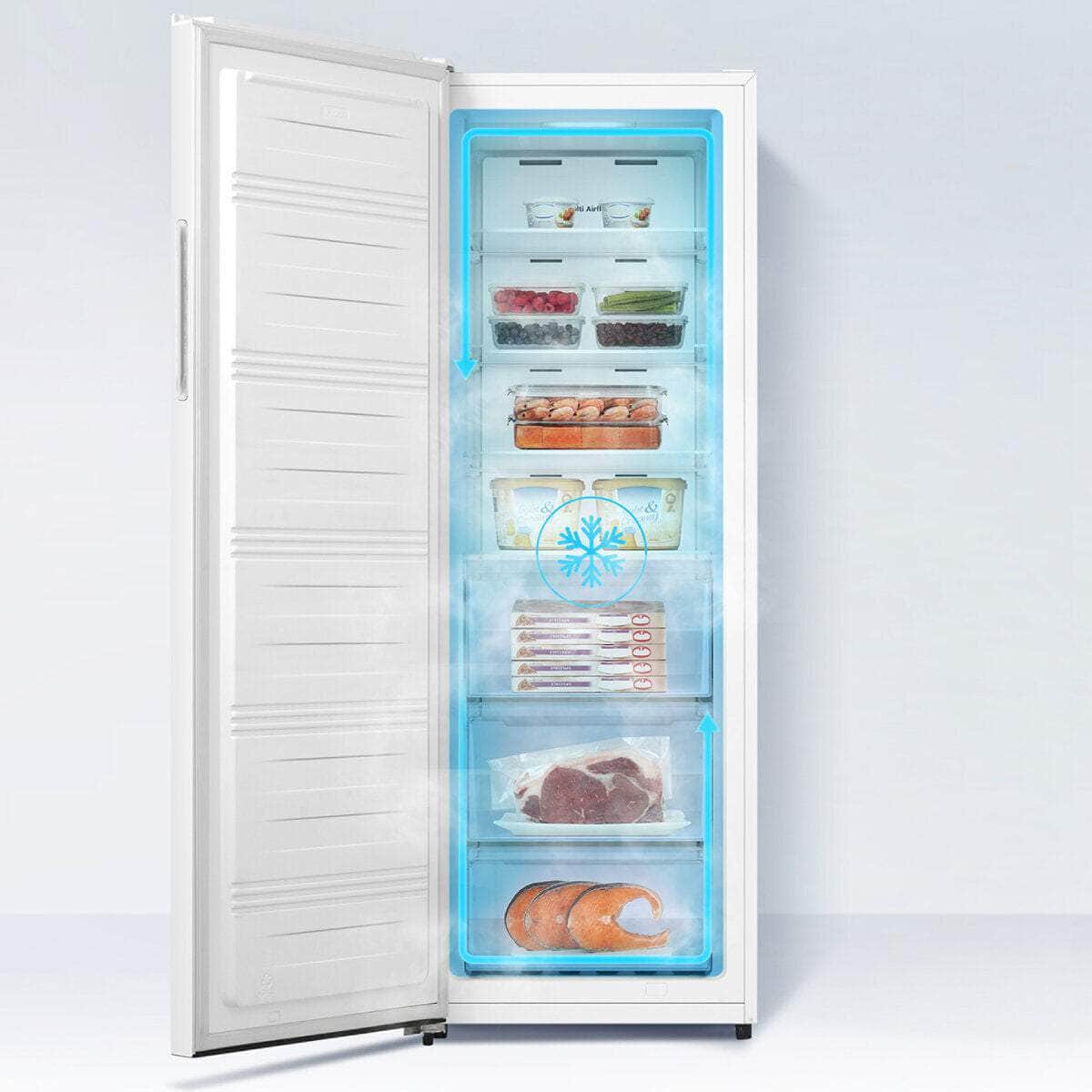 Hisense 240L Upright Hybrid Fridge Freezer White HRVF240