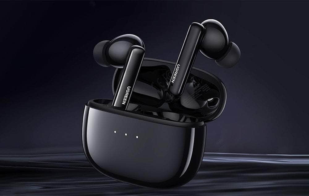 Hitune T3 Active Noise-Cancelling Wireless Earbuds (Black)