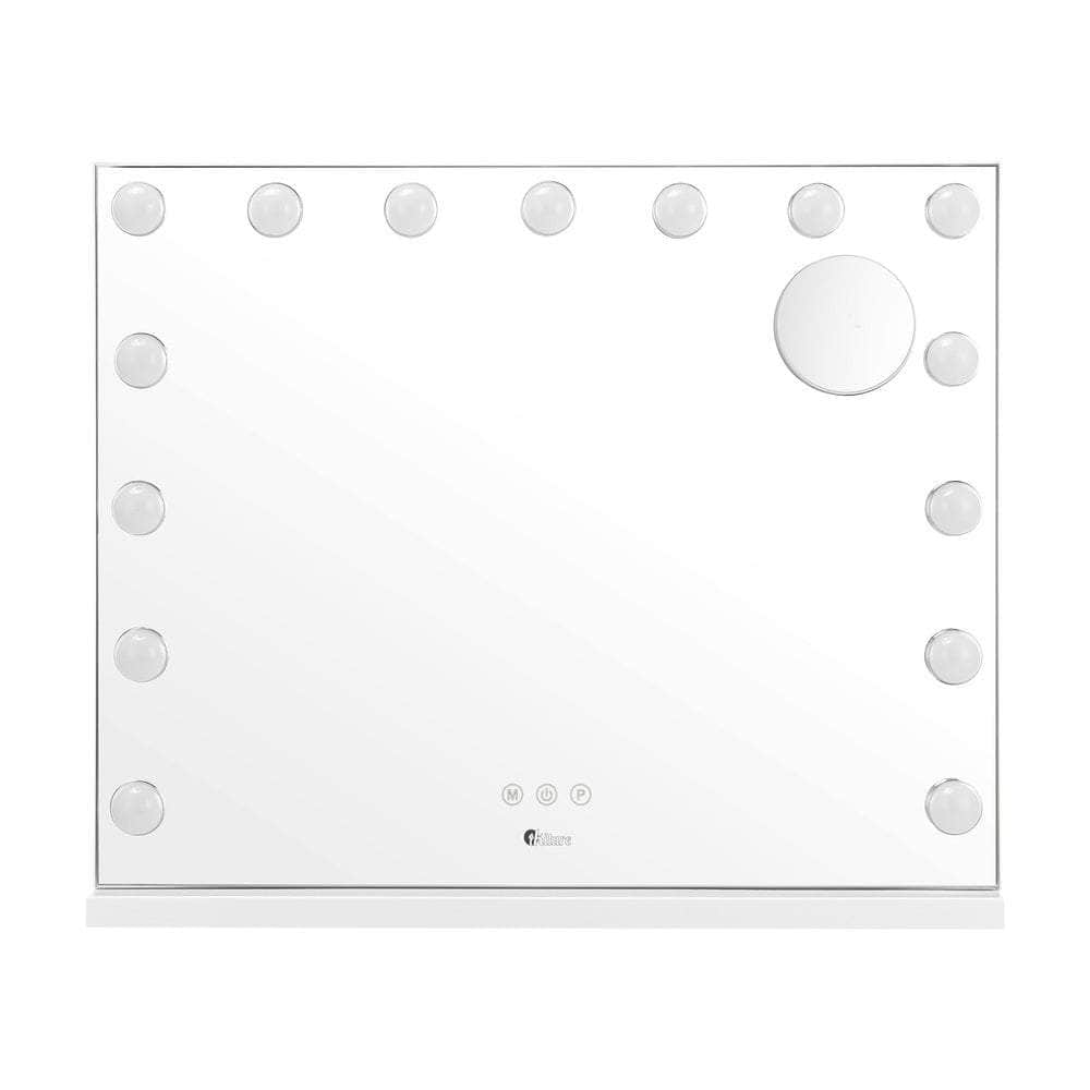 Hollywood Makeup Mirrors Magnifying LED Light Standing Wall Mounted 58x46cm