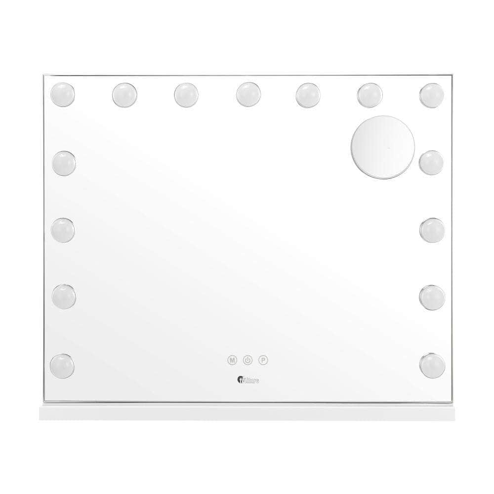 Hollywood Makeup Mirrors Magnifying LED Light Standing Wall Mounted 58x46cm