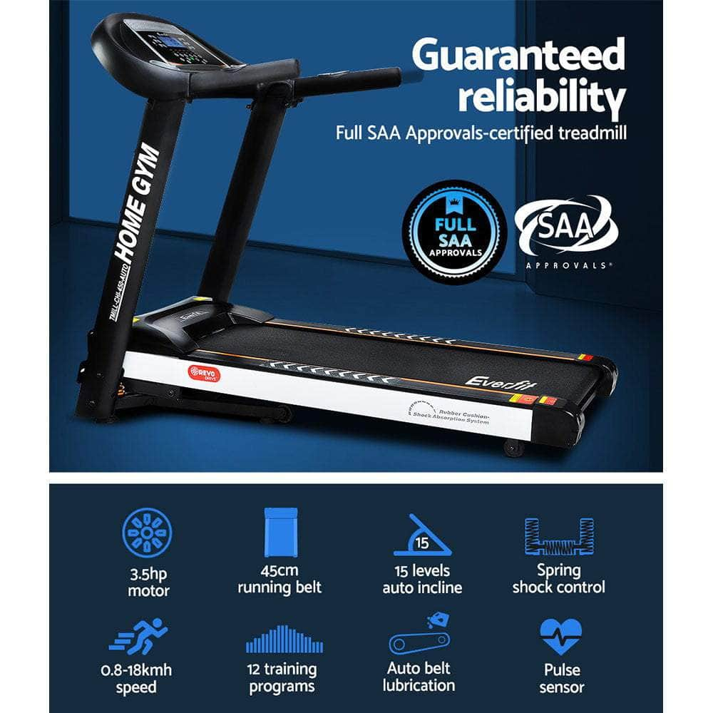 Home Electric Treadmill - Black