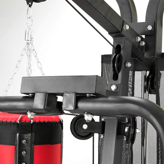 weights strength - Home Gym Multi Station with Boxing Punching Bag Speed Ball - photo 10