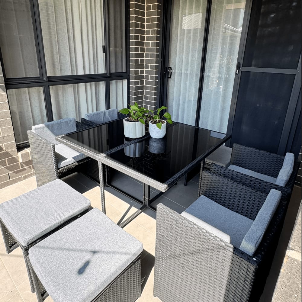 Horrocks 8 Seater Outdoor Dining Set-Black with Outdoor Dining Sets - photo 16