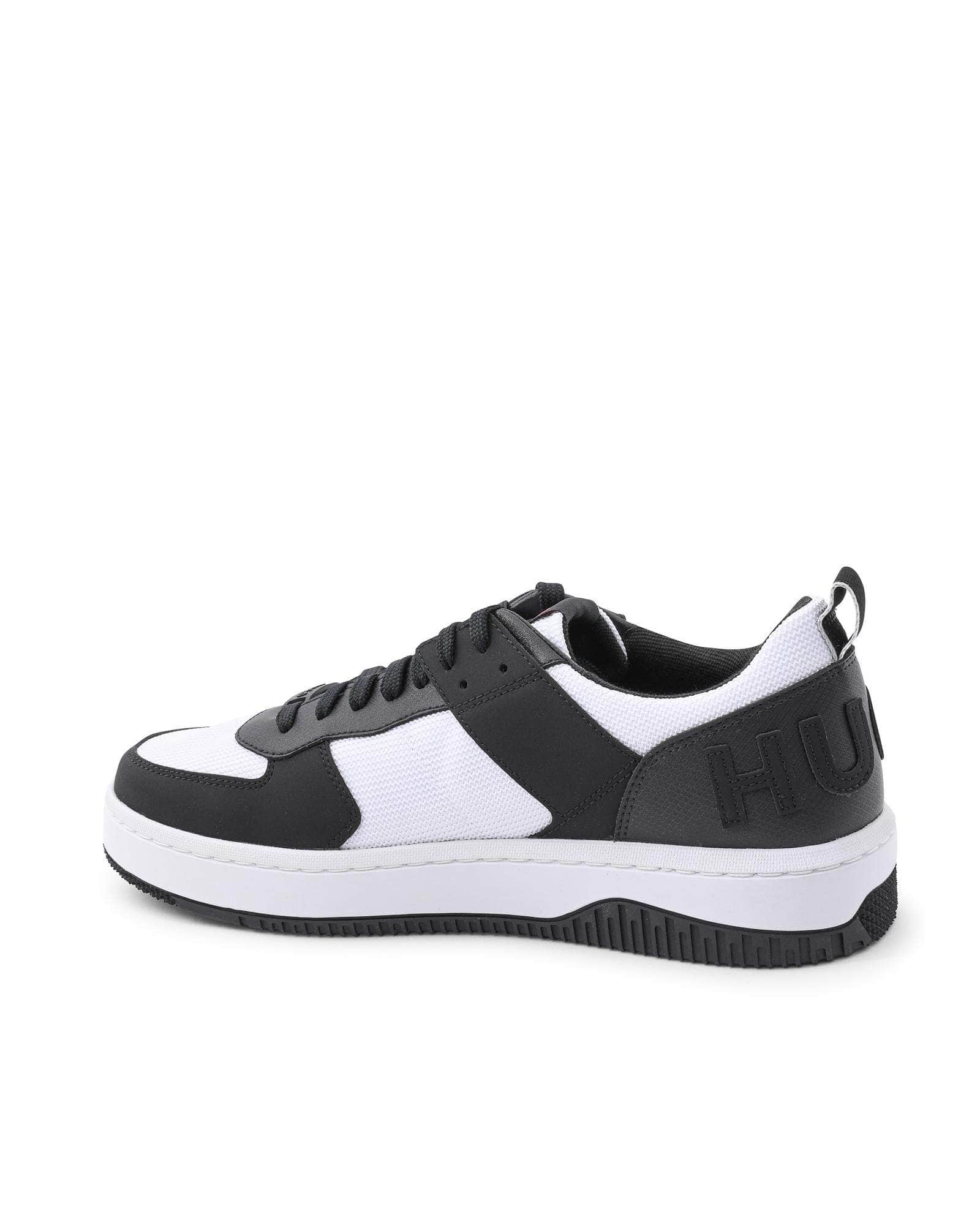 Hugo Boss Multicolor Charm Charcoal Calfskin Sneakers