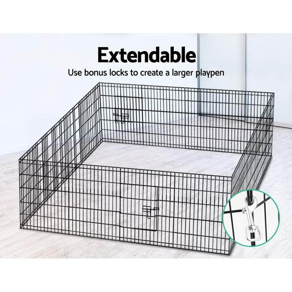 i.Pet 2X30" 8 Panel Pet Dog Playpen Cage Fence Play Pen