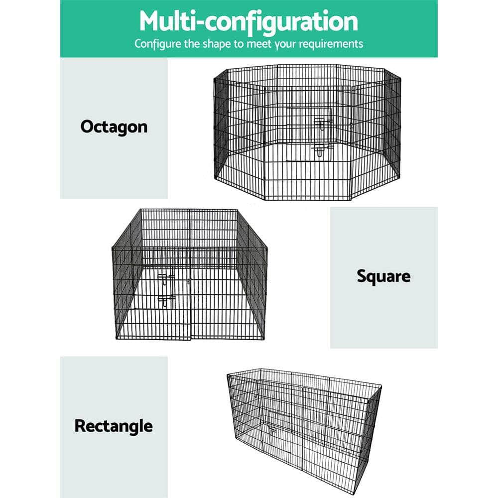 i.Pet 36" 8 Panel Pet Dog Playpen Puppy Exercise Cage Enclosure Play Pen Fence
