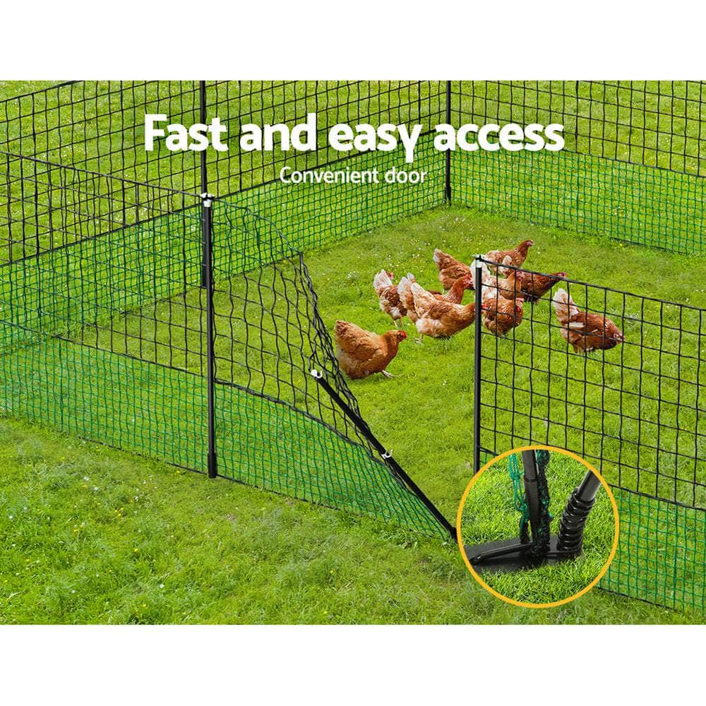 I.Pet Poultry Chicken Fence Netting Electric Wire Ducks Goose Coop 25Mx125Cm