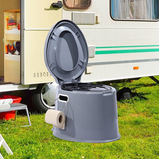 6L Camping Toilet Outdoor Portable Potty - Caravan