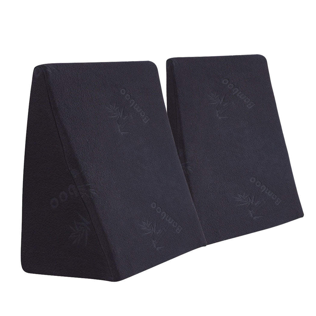 Foam Bed Wedge Pillow Cushion Neck Back Support With Cover