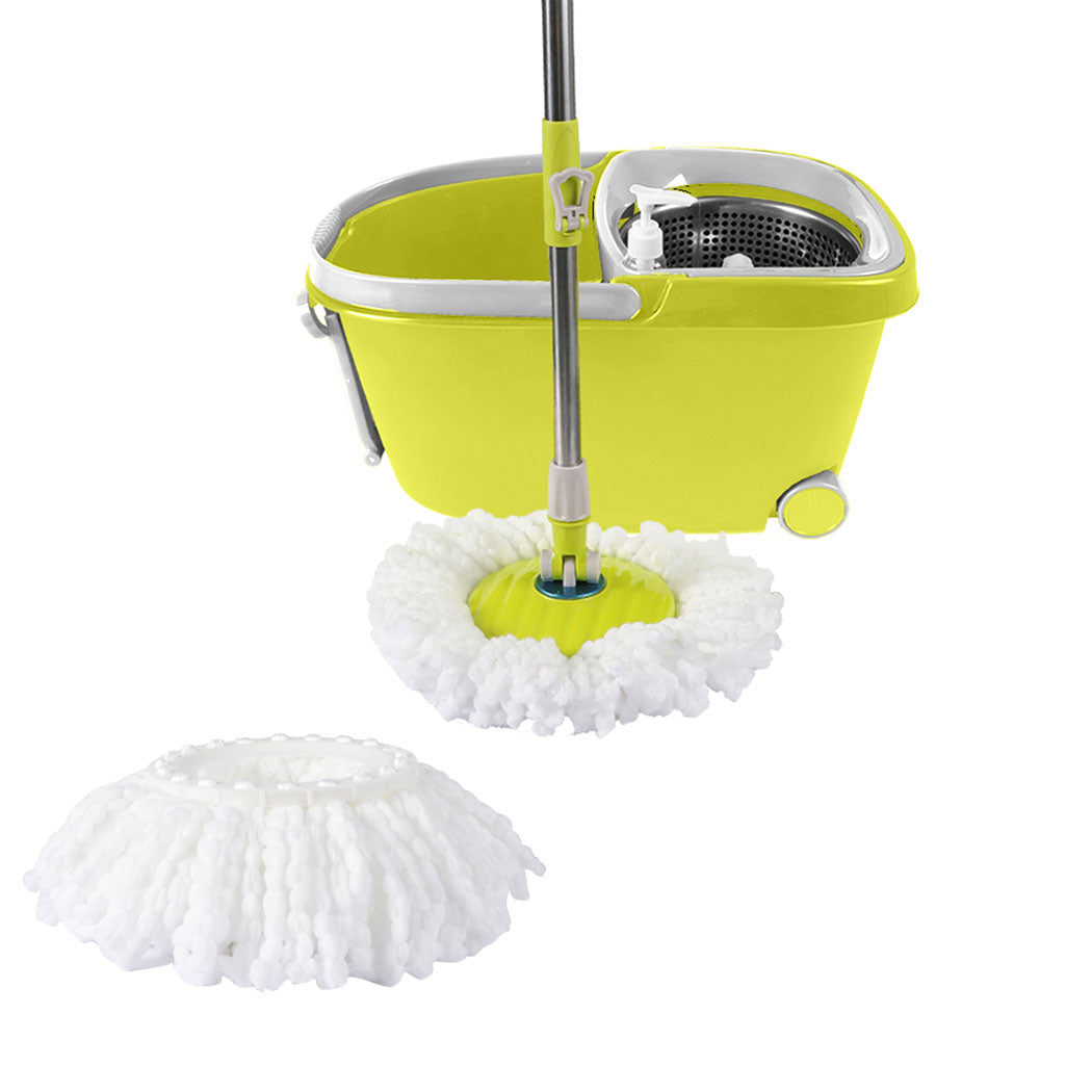 SC2 id - Cleanflo Spin Mop Bucket Set 360 Spinning Green