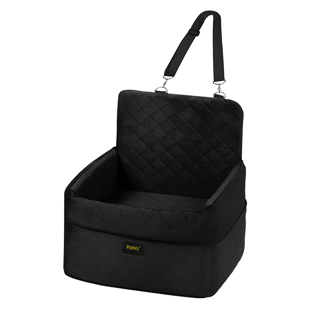 Pet Car Seat Booster Velvet Travel Bed 51x51x50cm
