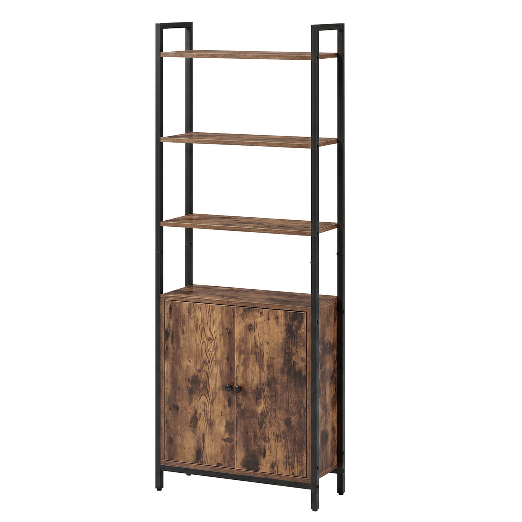 6 Tier Bookshelf Storage Cabinet Adjustable Shelves | Simple