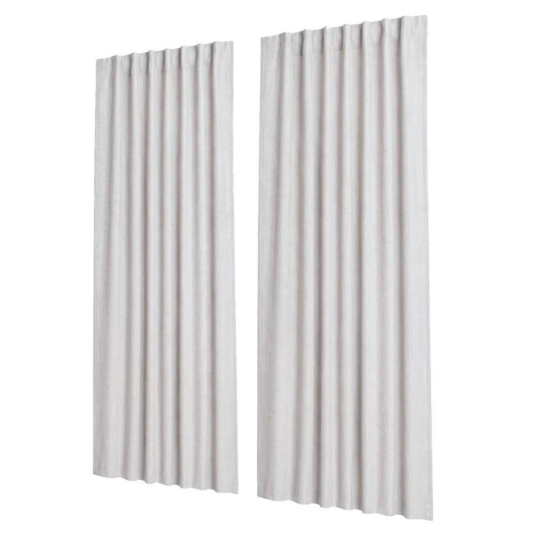 Blackout Curtains Thermal Linen 2-Panel | Simpledeals