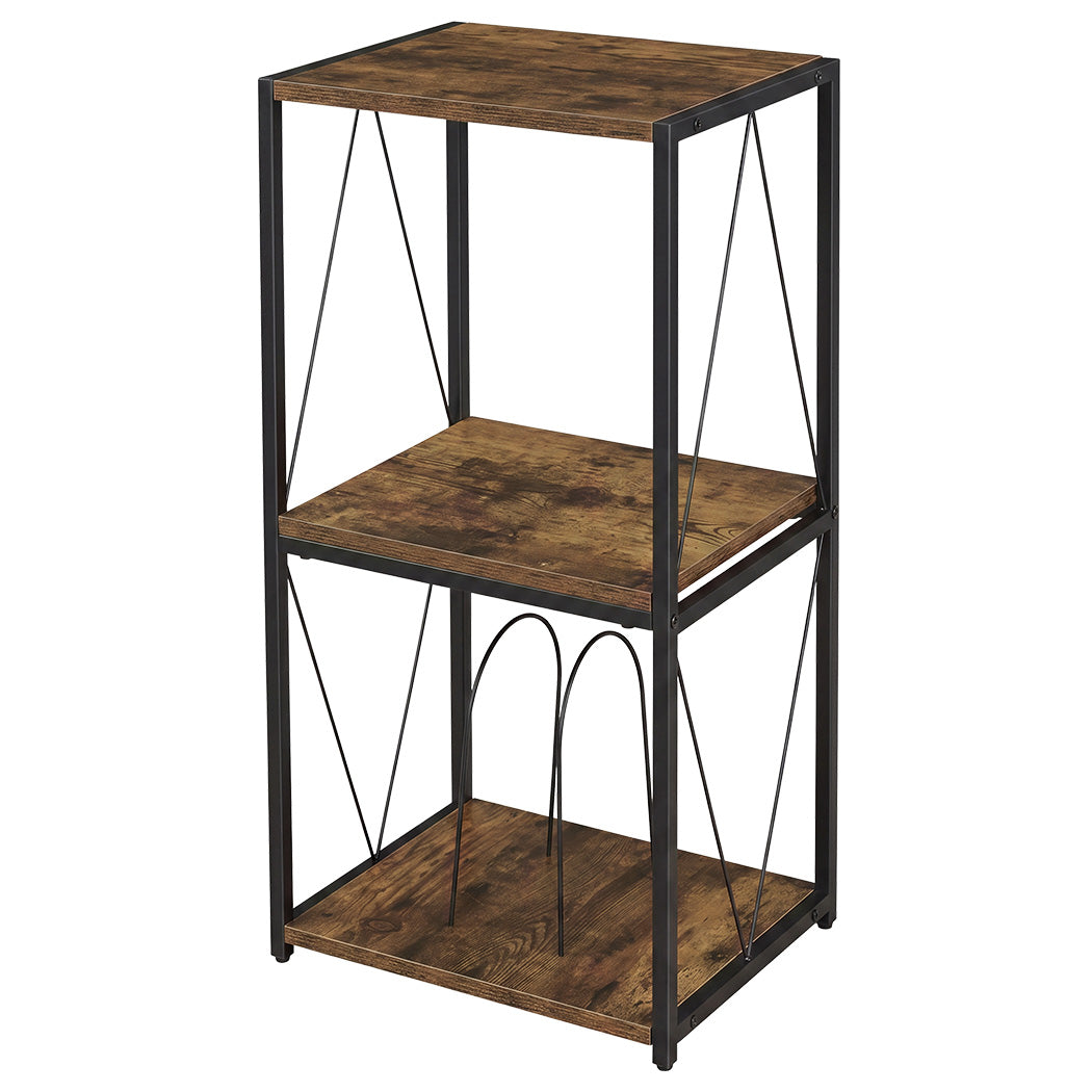 Vinyl Record Stand Black Steel 16x16x0.8cm