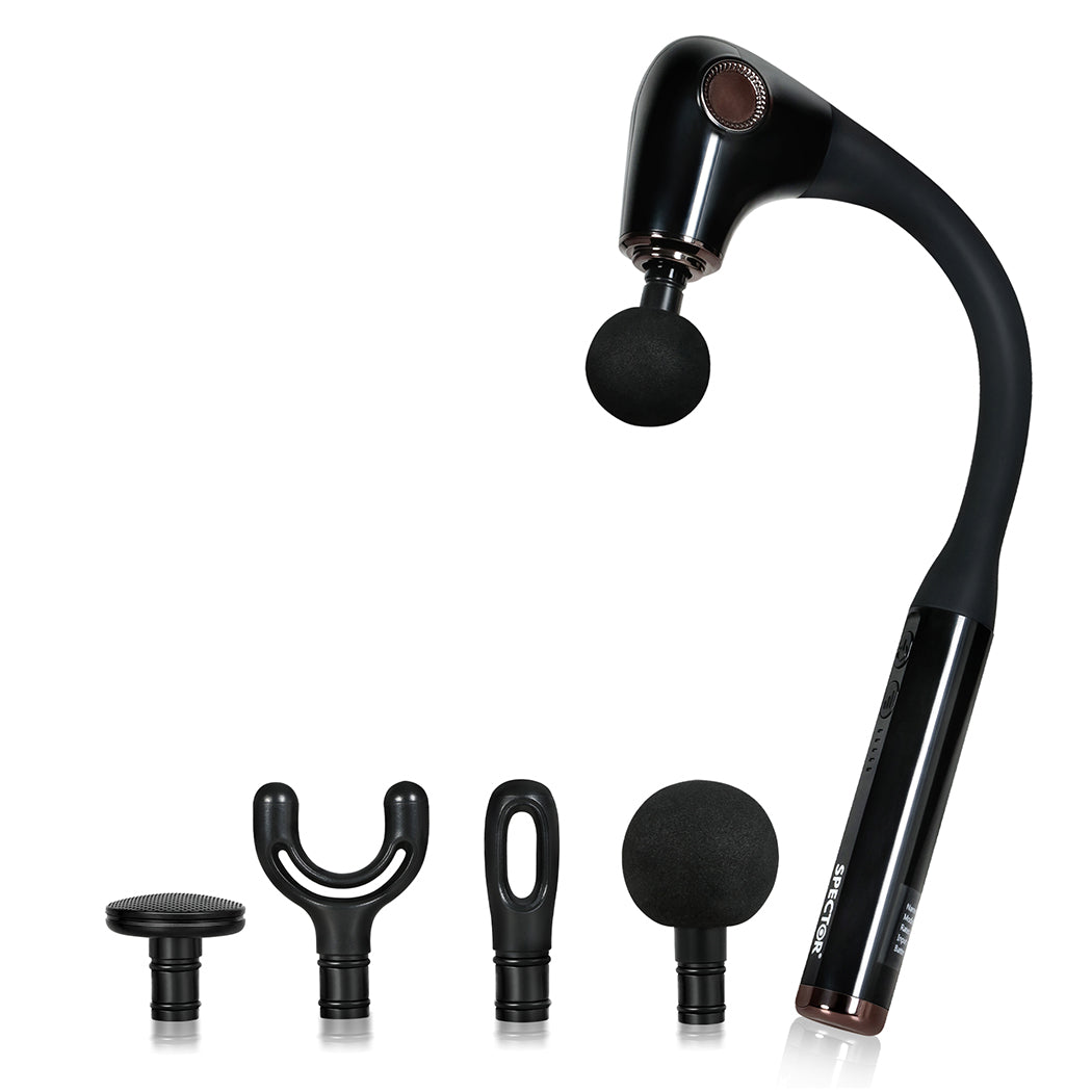 Massage Gun Extended Handle Black 35x19cm