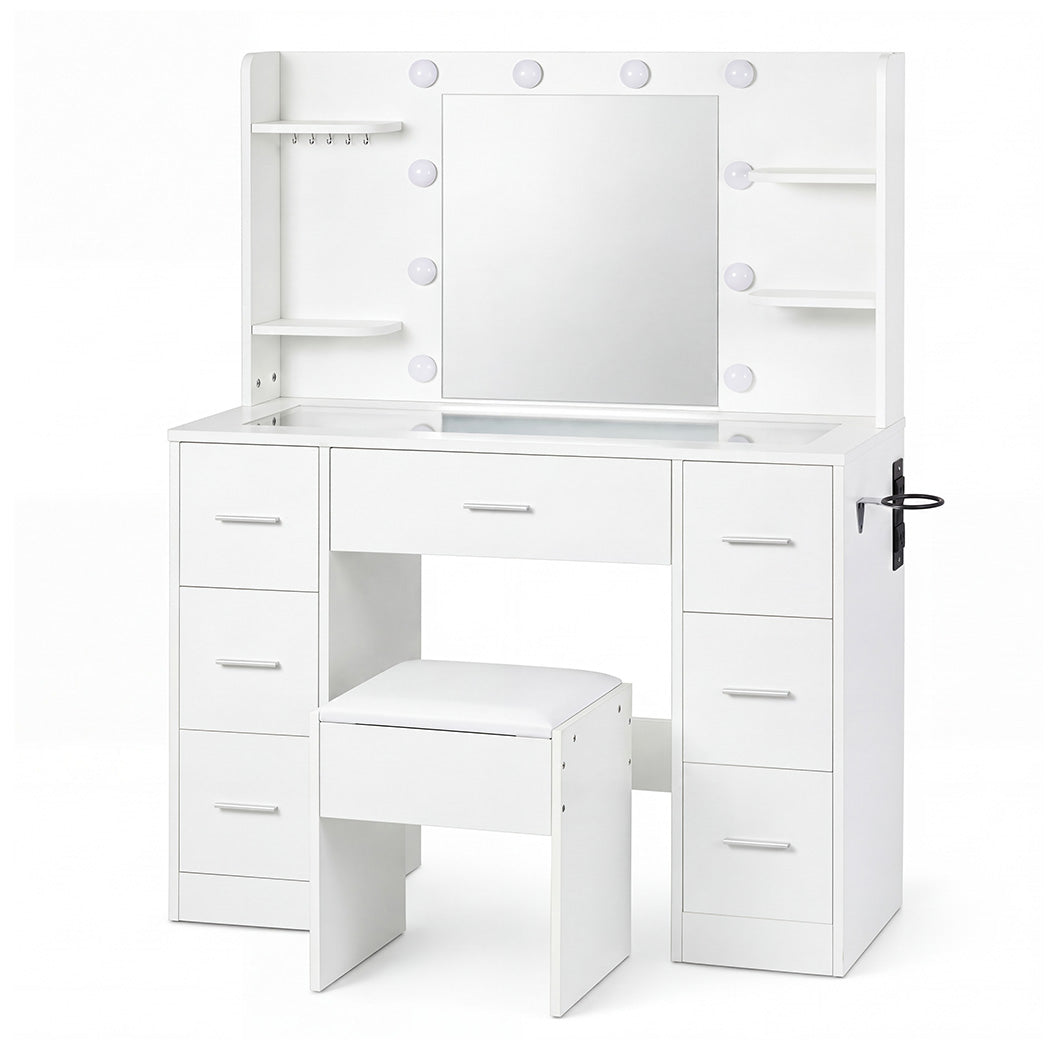 Dressing Table With Lights 110x40x138cm
