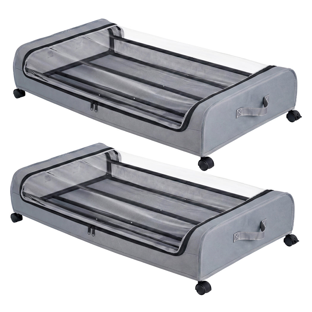 Under Bed Storage Containers Rolling 2-Pack | Simpledeals