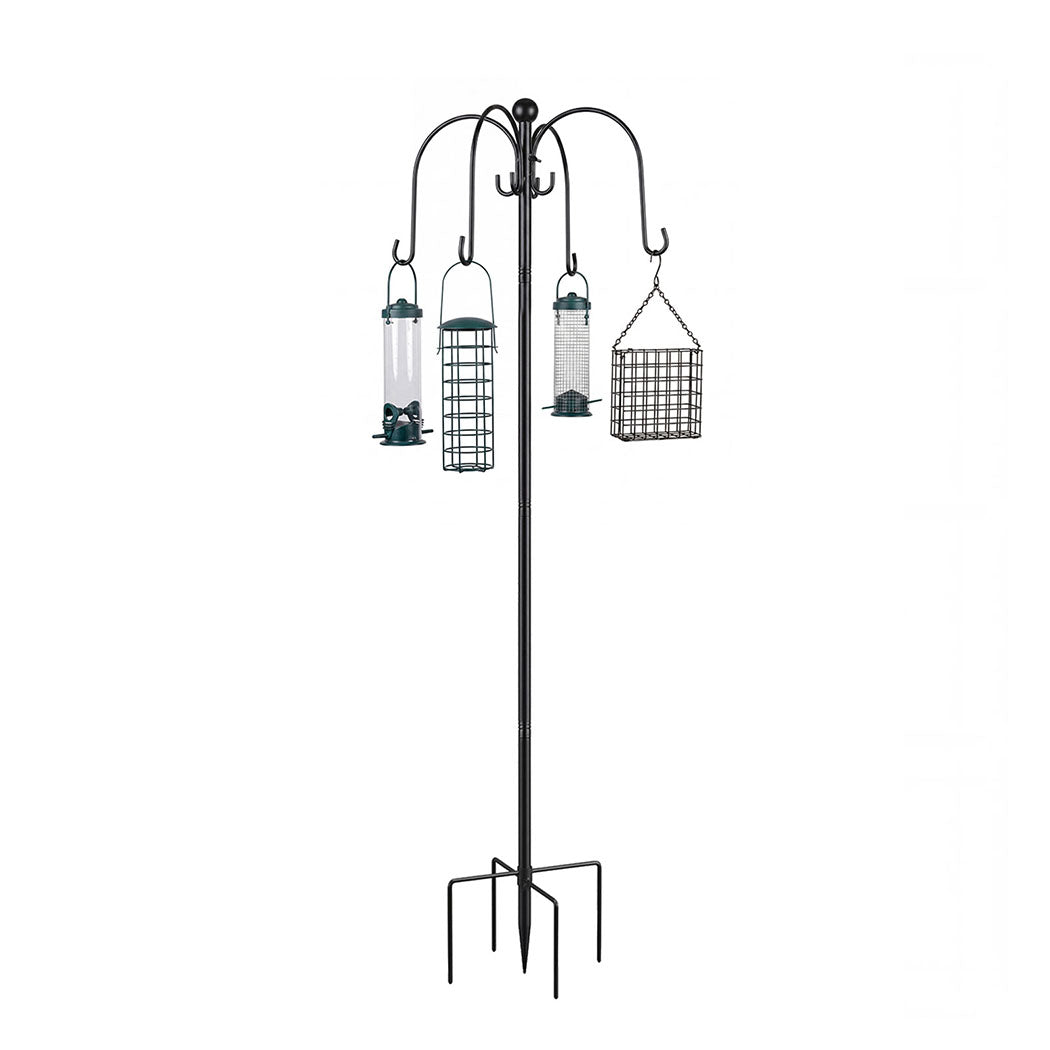 Bird Feeder Station 8 Hooks 224cm Outdoor | Simpledeals