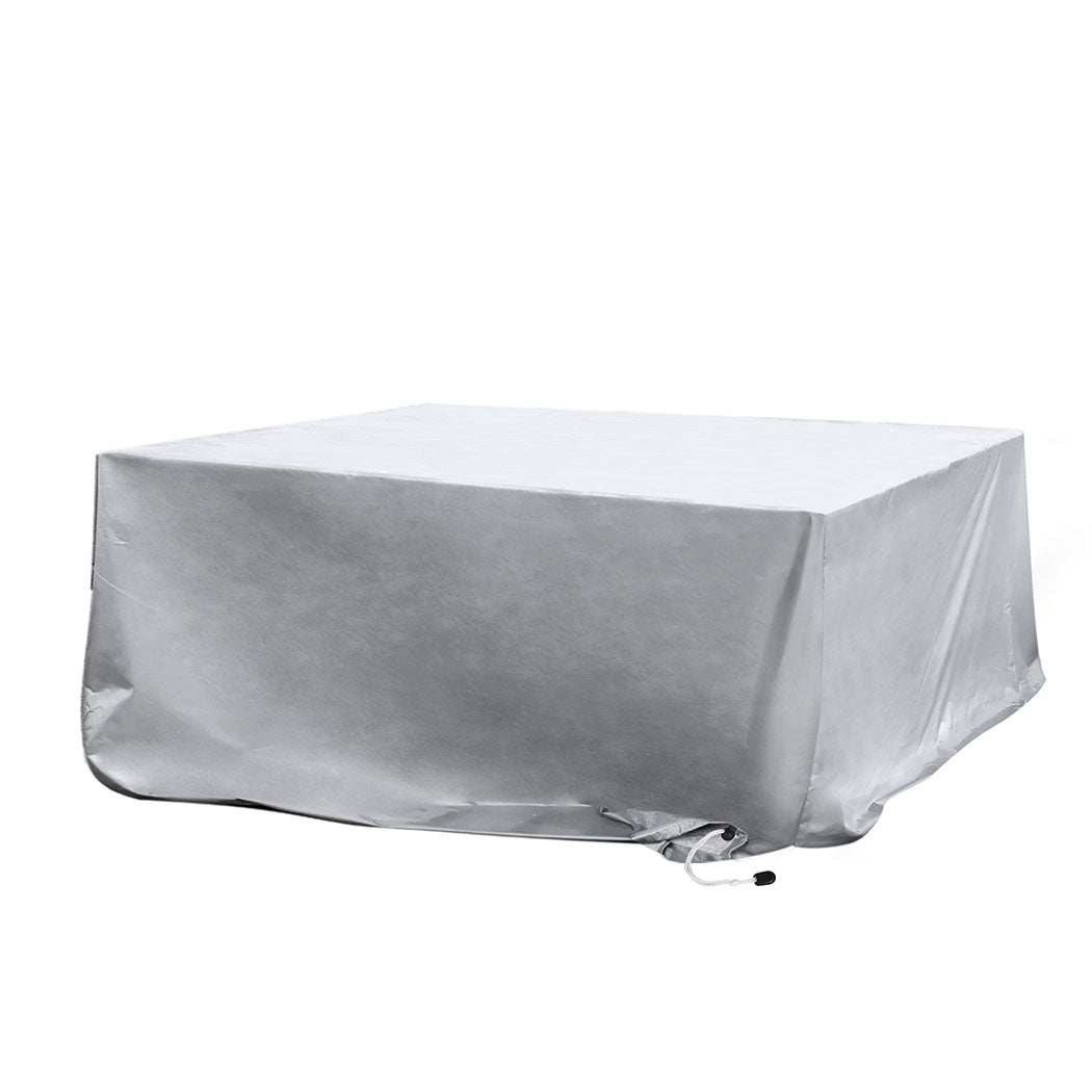 15Cm - Luxury Outdoor Furniture Cover Waterproof Silver 15cm  Wood Finish
