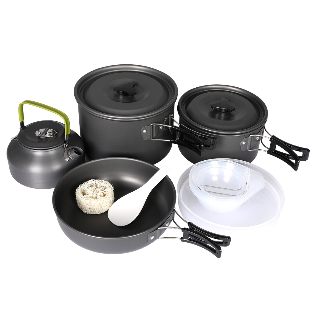Camping Cookware Set Stainless Steel 195x55cm