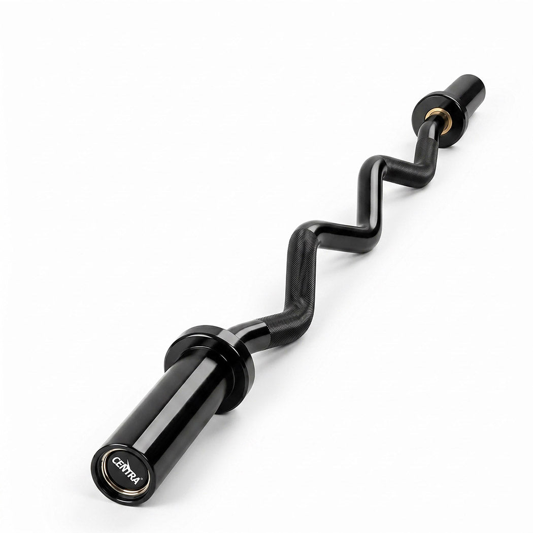 Olympic EZ Curl Bar 120cm 810lbs Alloy Steel | Simpledeals