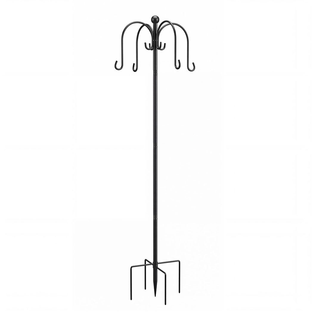 Bird Feeder Pole Station 8 Hooks 224cm | Simpledeals