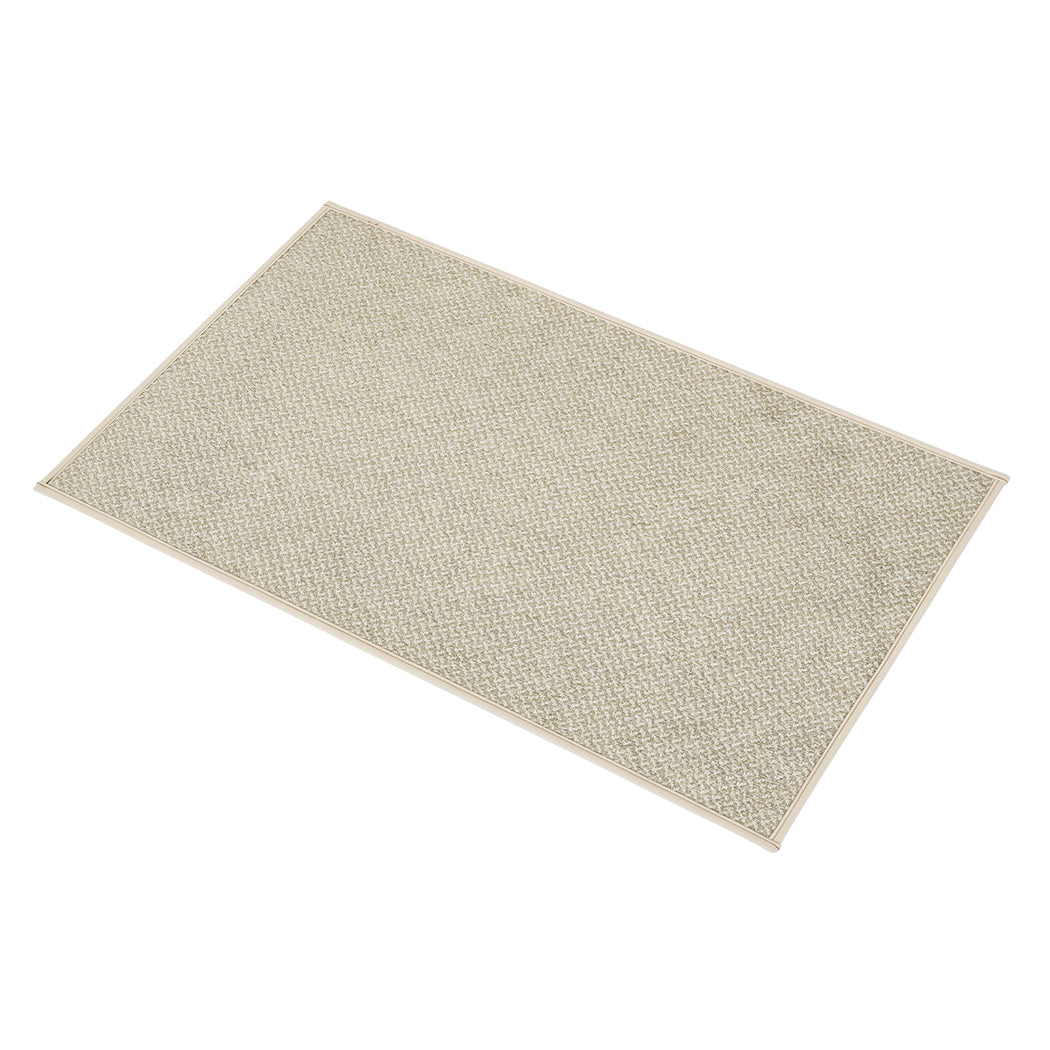 Front Door Mat Non Slip Brown 76x43cm