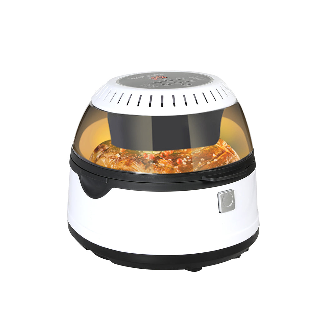 Contemporary 12L Air Fryer Convection Oven White Colour  Soft Cushion